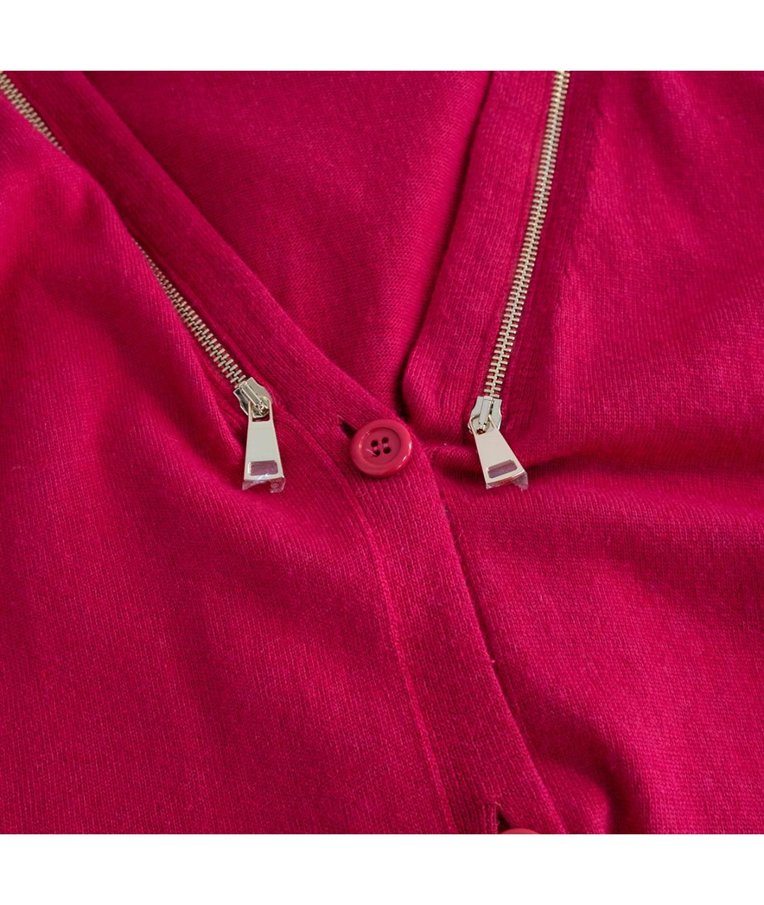 TWIN-SET Розовый шерстяной кардиган, фото 4