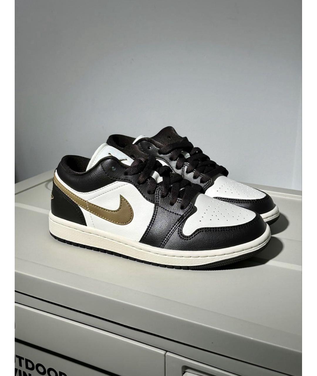 JORDAN Коричневые кожаные кроссовки, фото 4