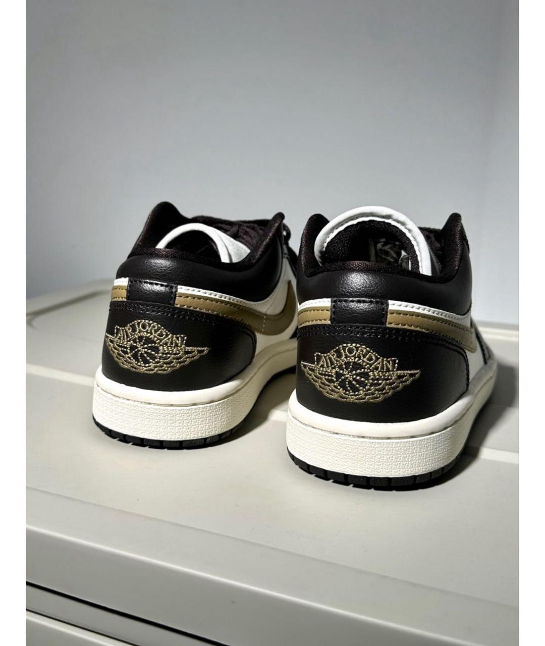 JORDAN Коричневые кожаные кроссовки, фото 8