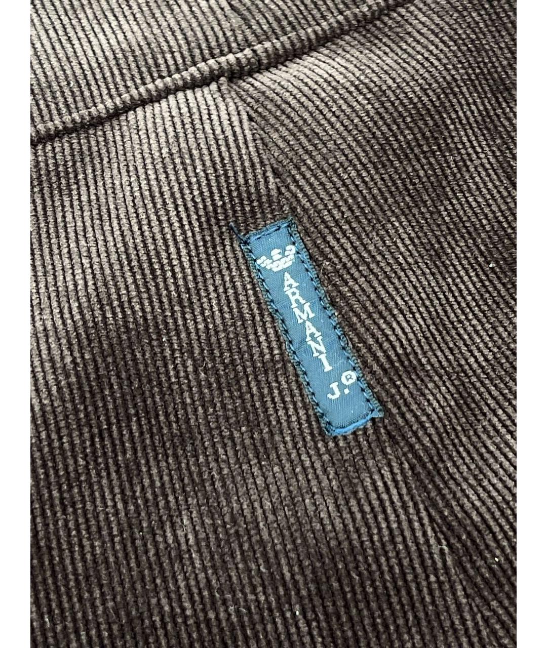 ARMANI JEANS Коричневая полиэстеровая юбка мини, фото 4