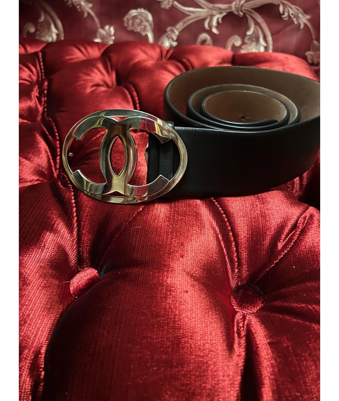 CHANEL Черный кожаный ремень, фото 2