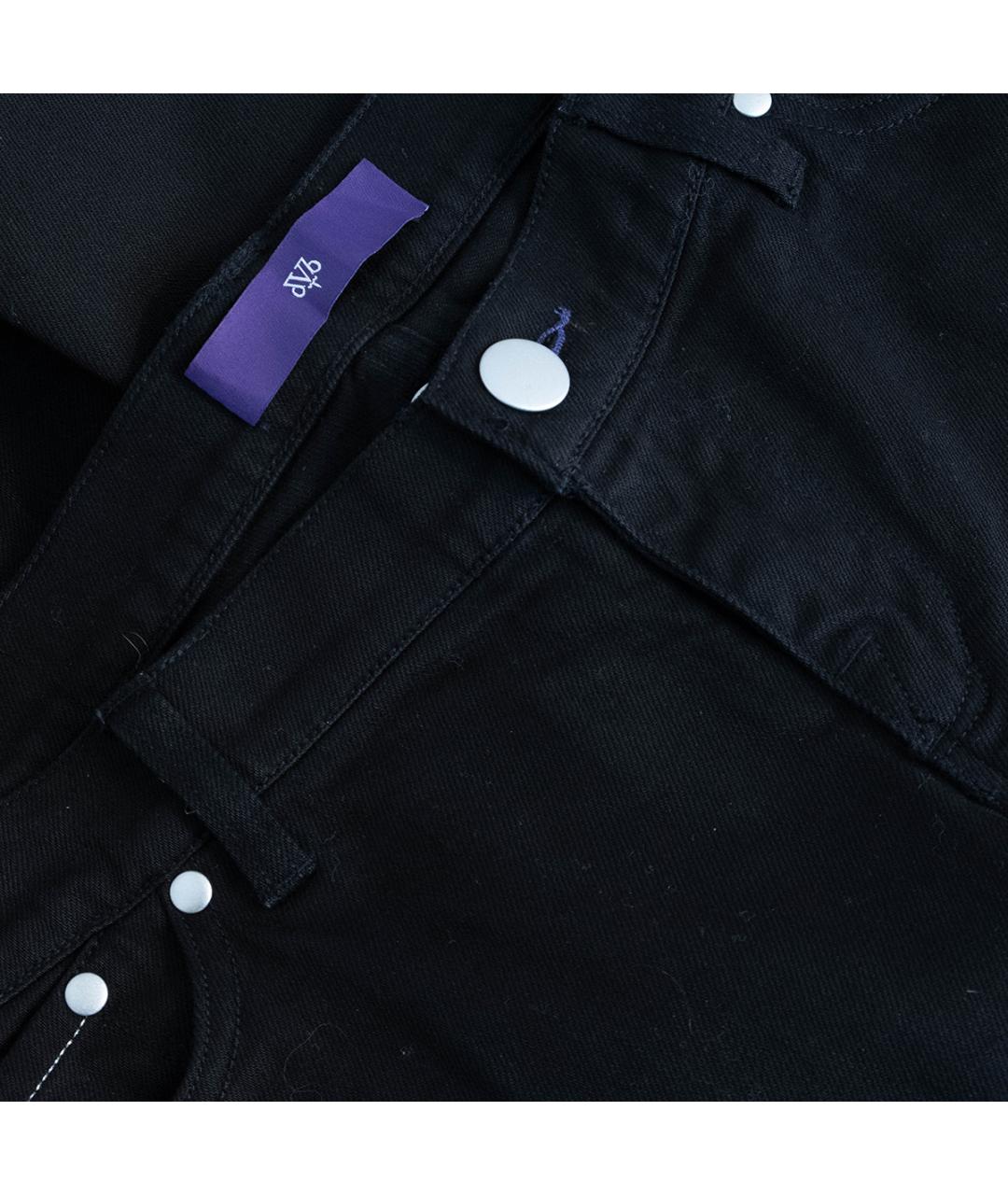 VICTORIA BECKHAM Черные хлопковые джинсы клеш, фото 3