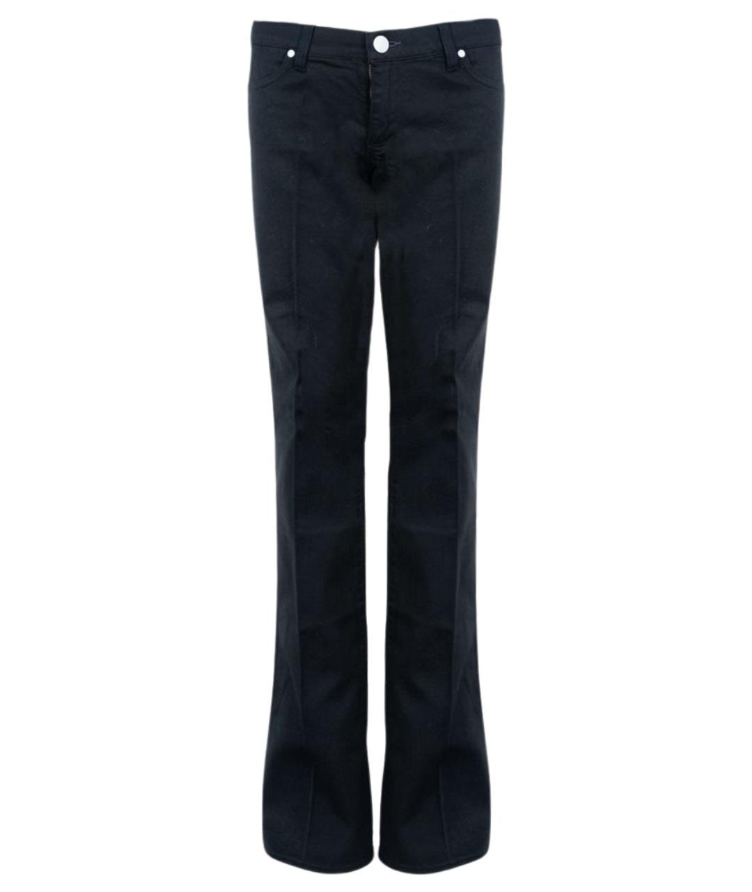 VICTORIA BECKHAM Черные хлопковые джинсы клеш, фото 1