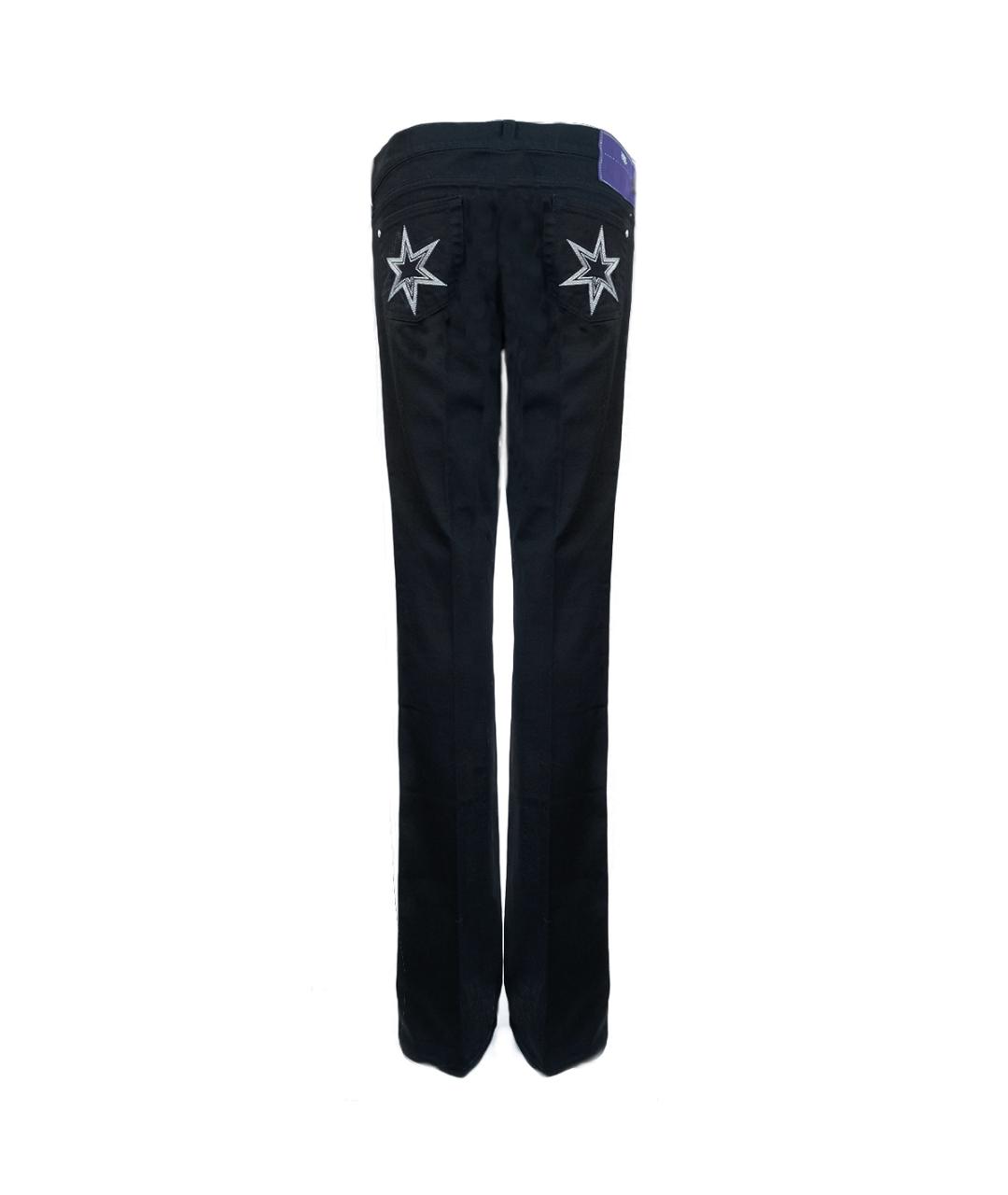 VICTORIA BECKHAM Черные хлопковые джинсы клеш, фото 2