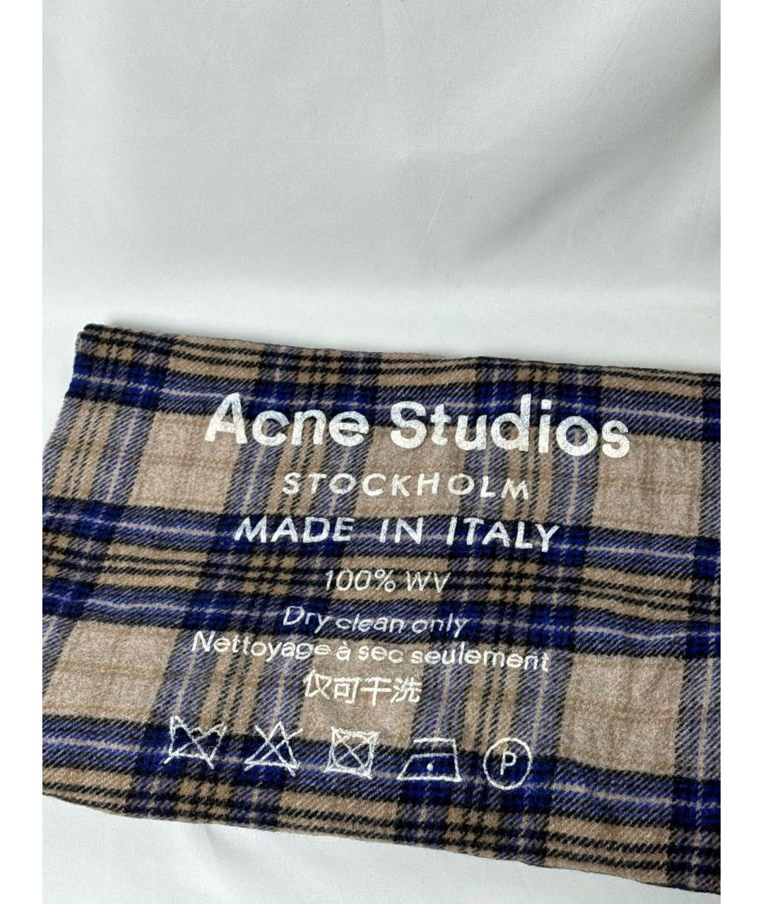 ACNE STUDIOS Мульти шерстяной шарф, фото 4