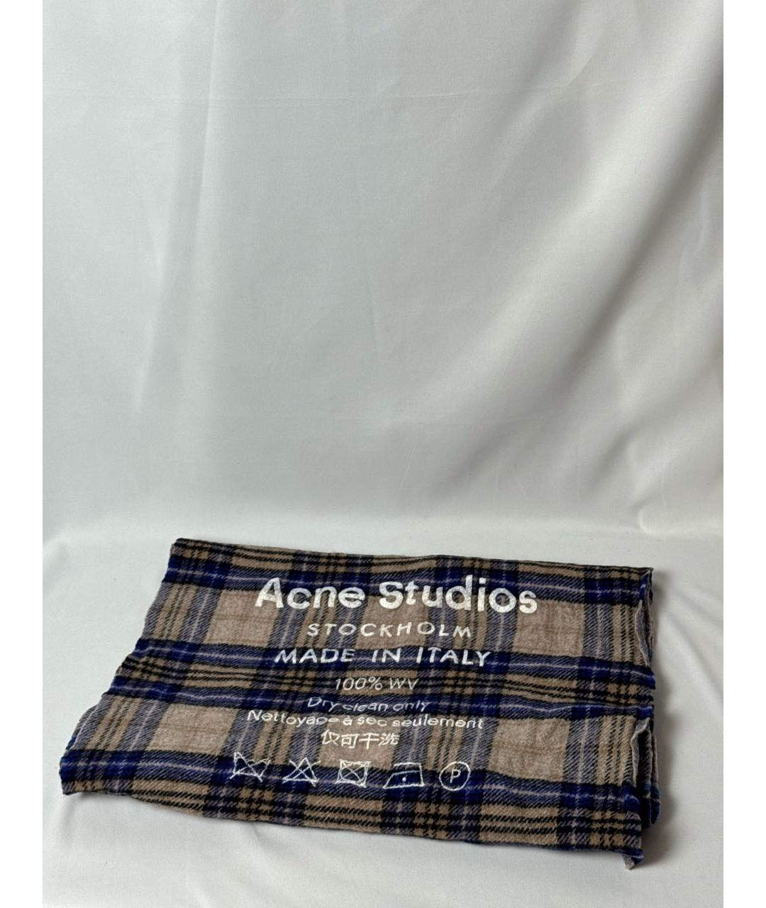 ACNE STUDIOS Мульти шерстяной шарф, фото 3