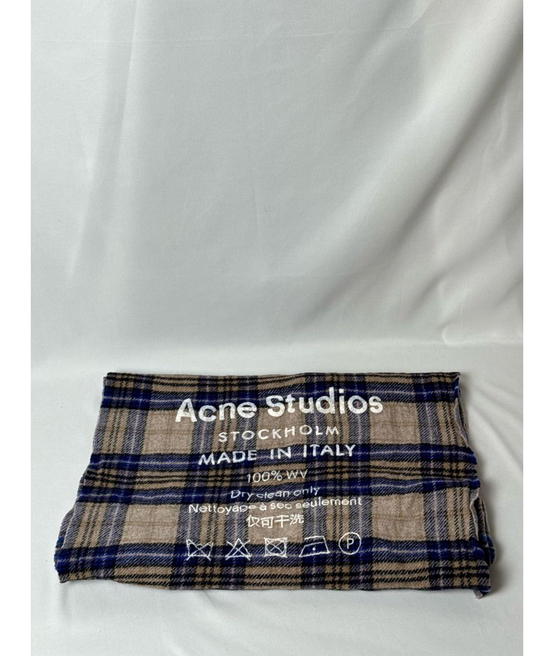 ACNE STUDIOS Мульти шерстяной шарф, фото 8