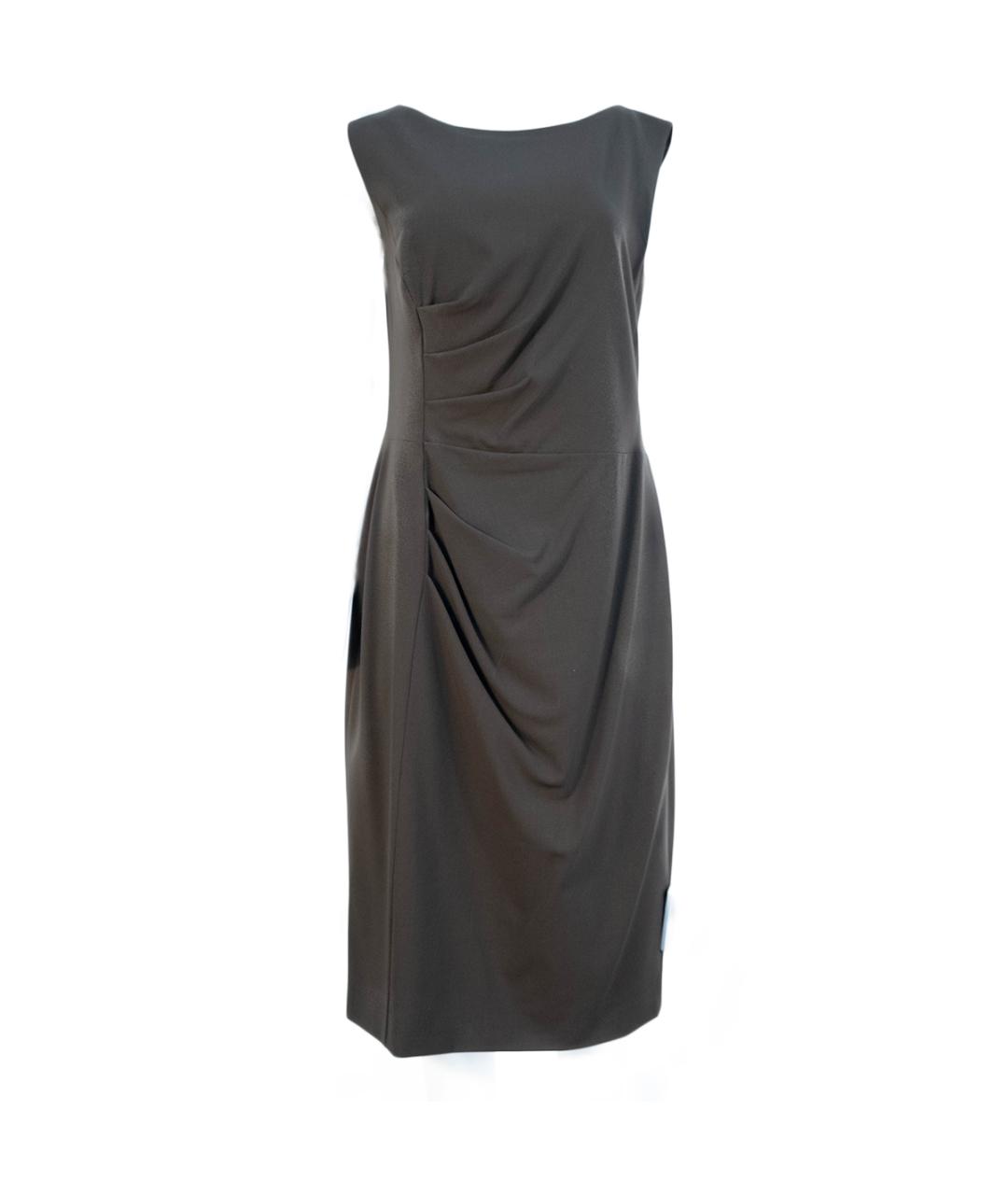 ESCADA Коричневое шерстяное повседневное платье, фото 6