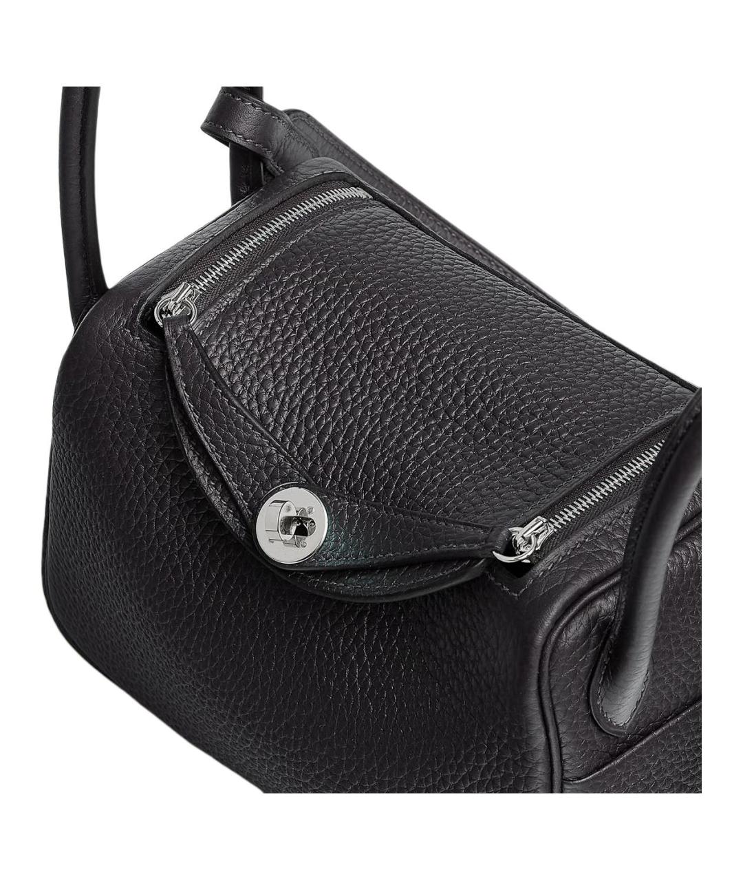 HERMES Синяя кожаная сумка через плечо, фото 3