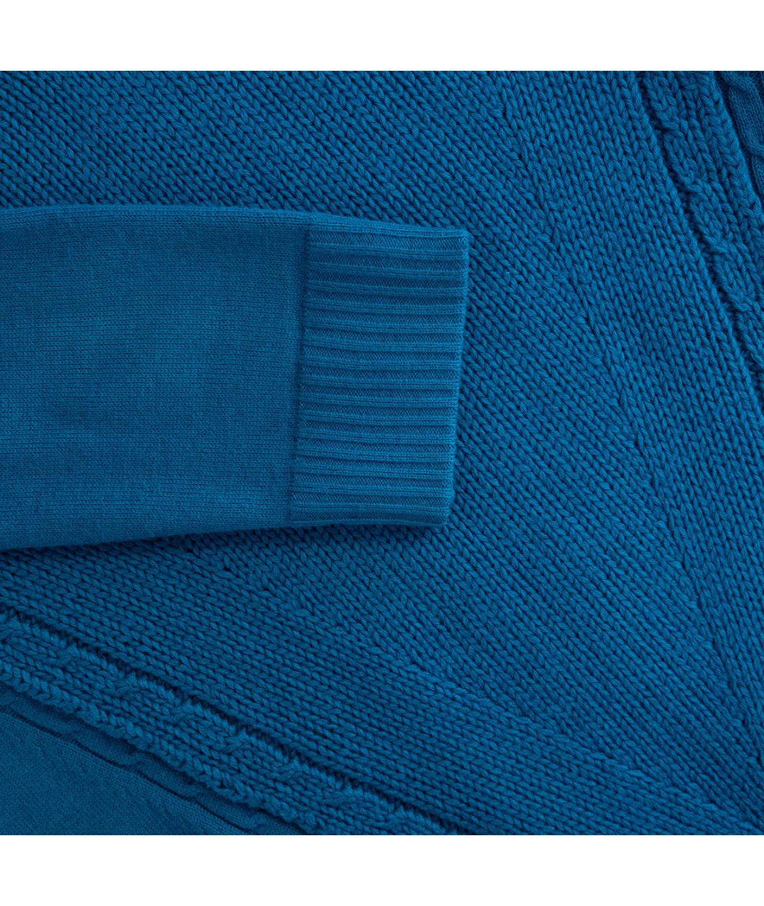 BURBERRY Бирюзовый хлопковый джемпер / свитер, фото 5