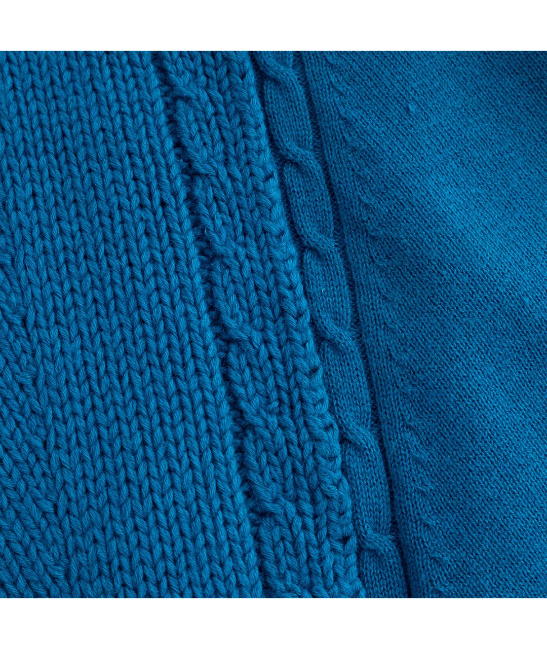 BURBERRY Бирюзовый хлопковый джемпер / свитер, фото 4