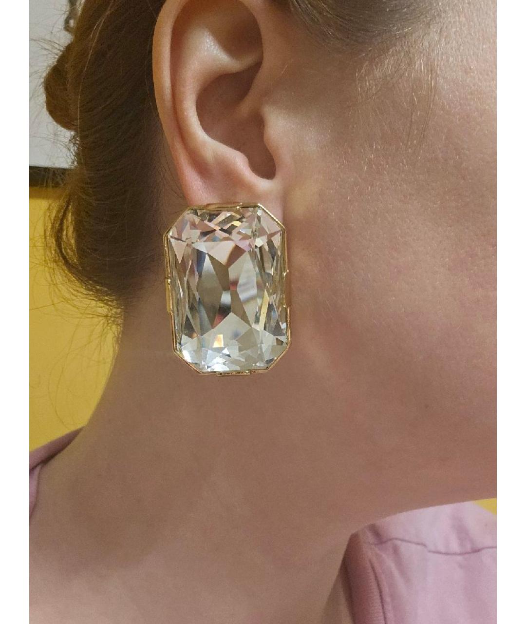 MOSCHINO Золотые металлические клипсы, фото 4