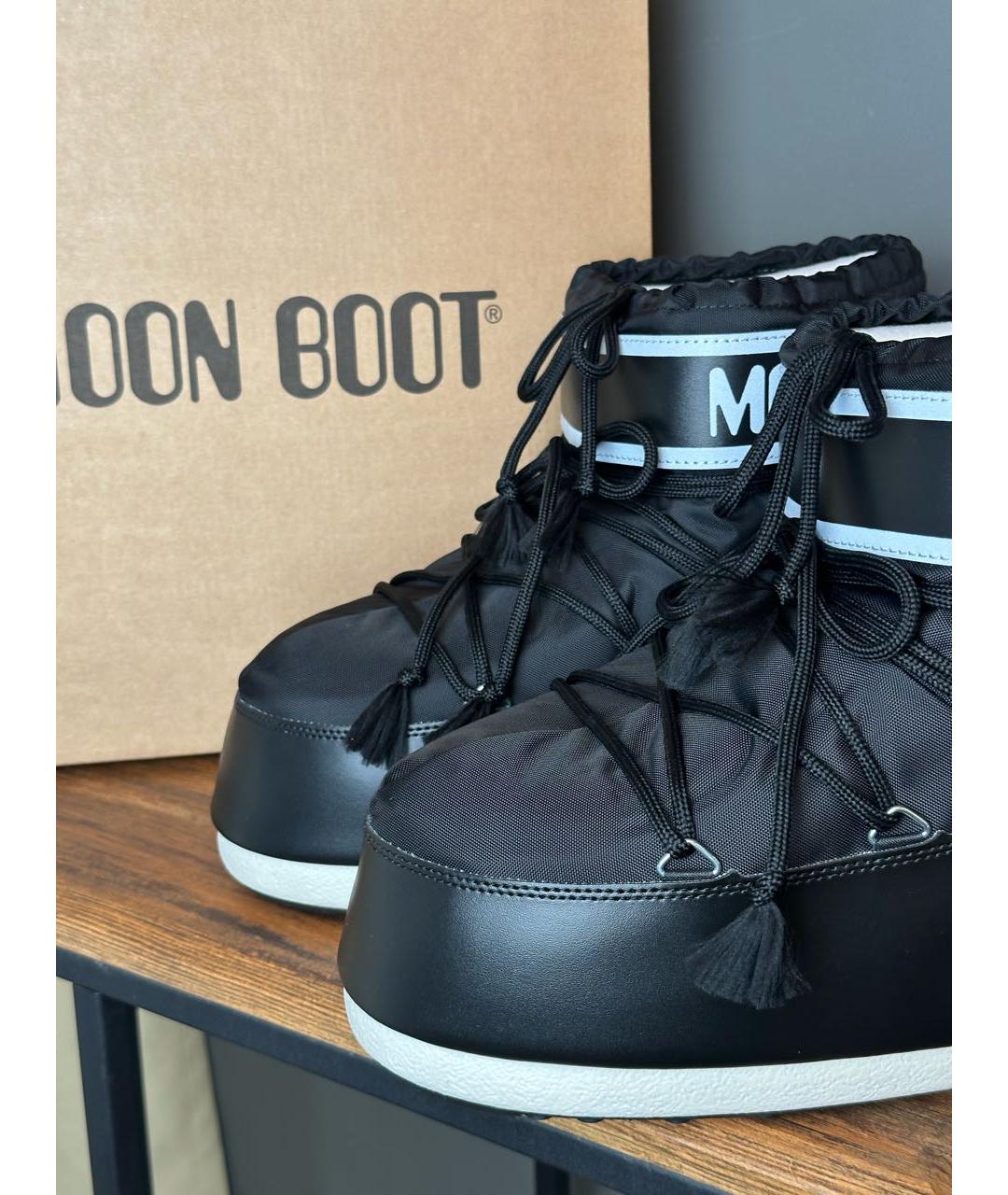 MOON BOOT Черные синтетические полусапоги, фото 3