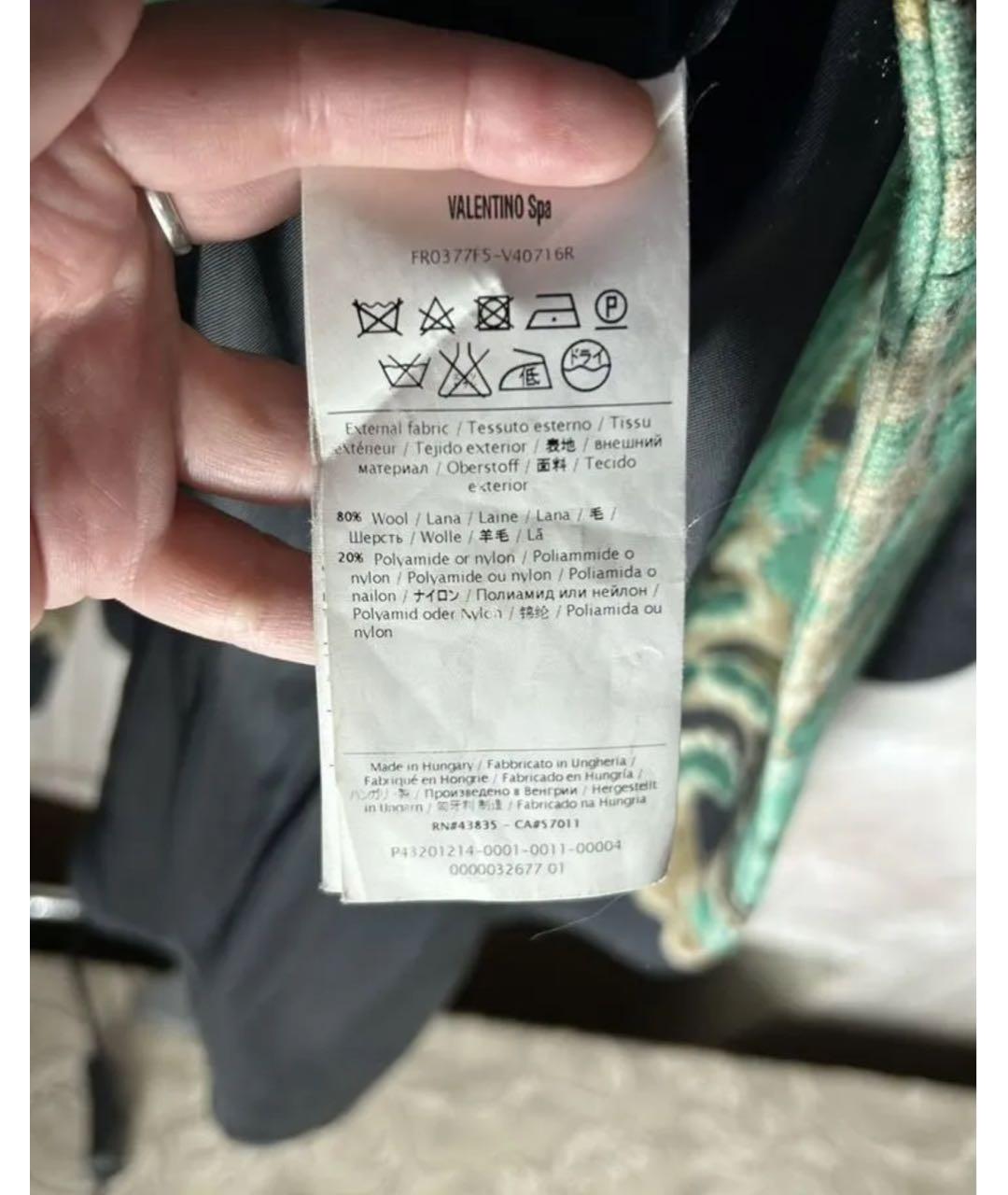 RED VALENTINO Мульти шерстяное пальто, фото 6