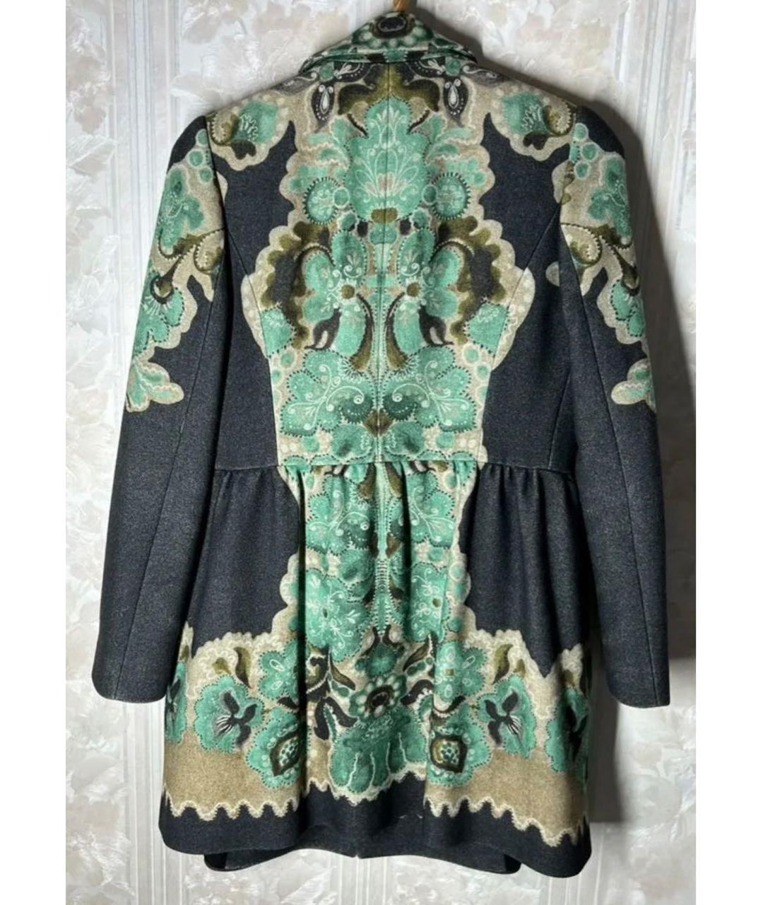 RED VALENTINO Мульти шерстяное пальто, фото 2