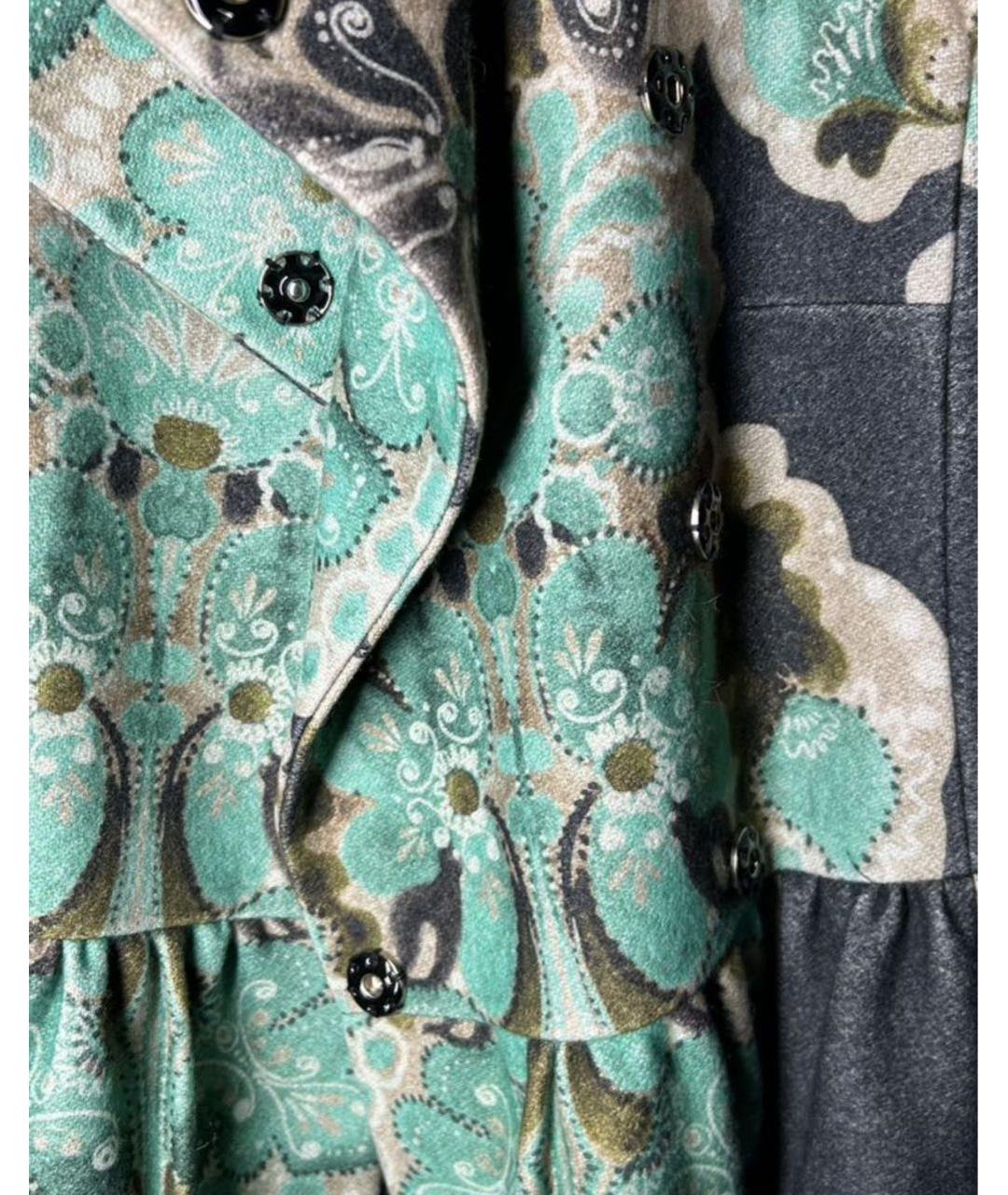 RED VALENTINO Мульти шерстяное пальто, фото 4