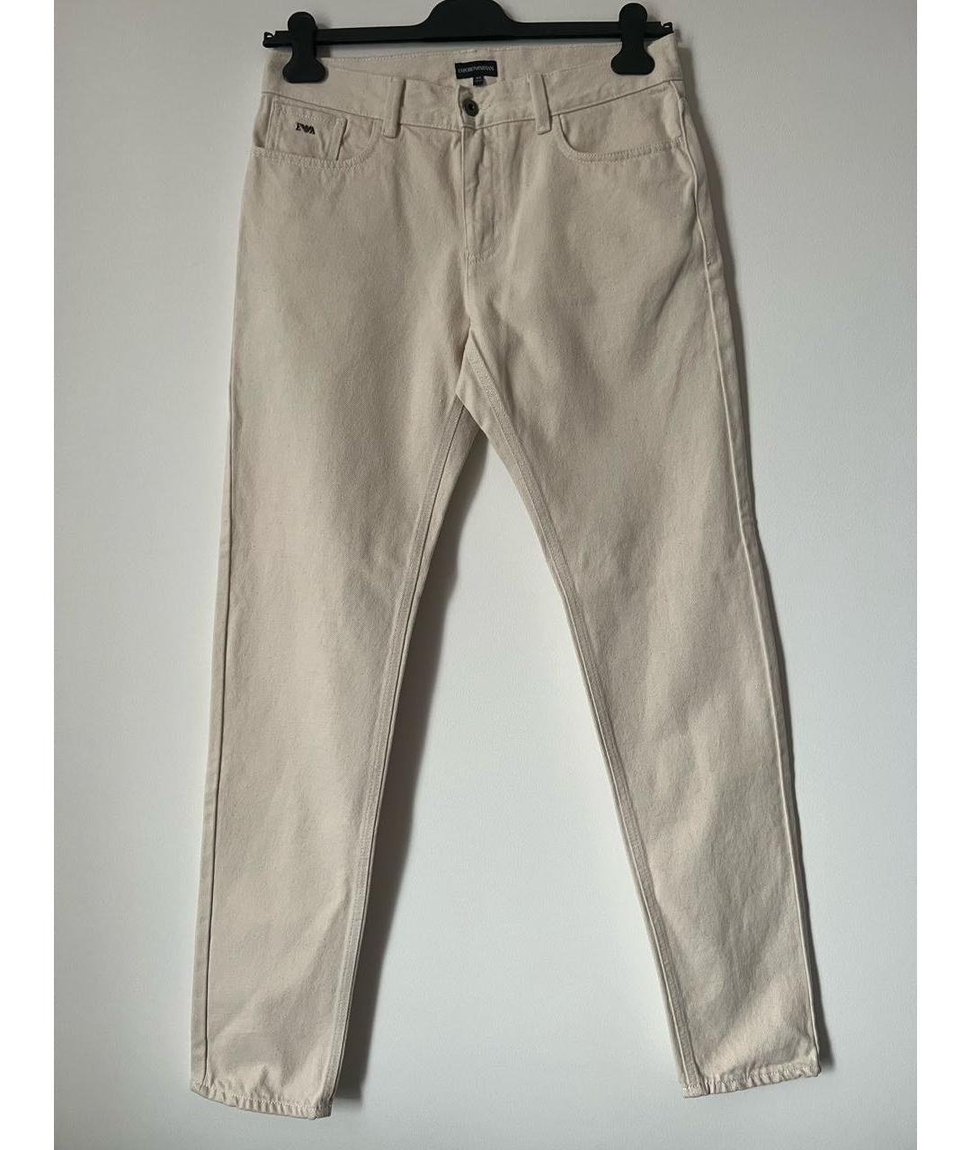 EMPORIO ARMANI Белые хлопковые брюки и шорты, фото 2