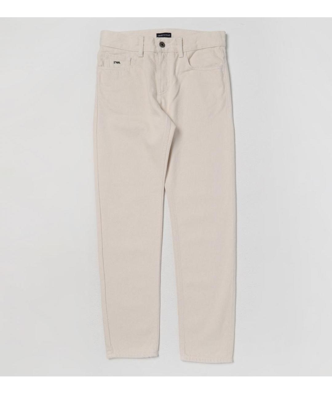 EMPORIO ARMANI Белые хлопковые брюки и шорты, фото 4