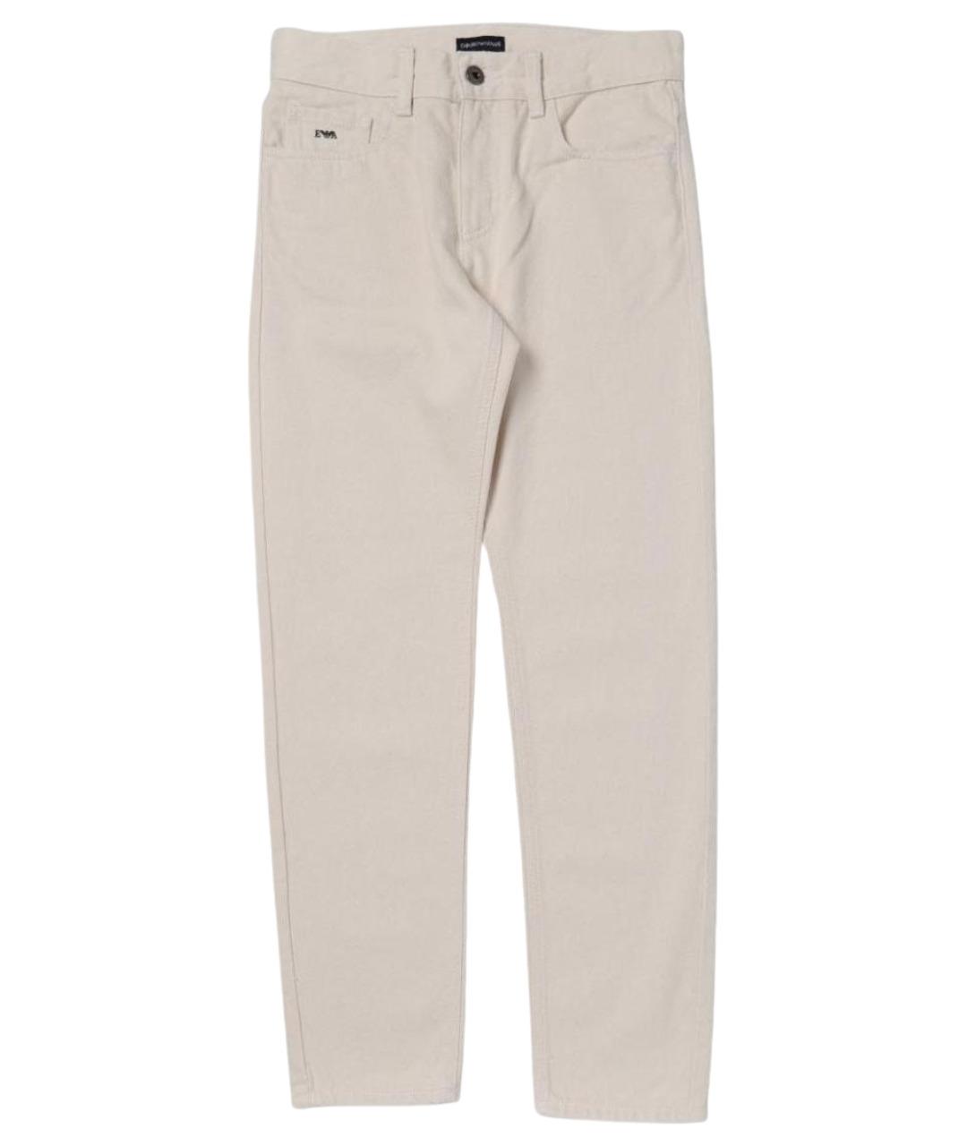 EMPORIO ARMANI Белые хлопковые брюки и шорты, фото 1