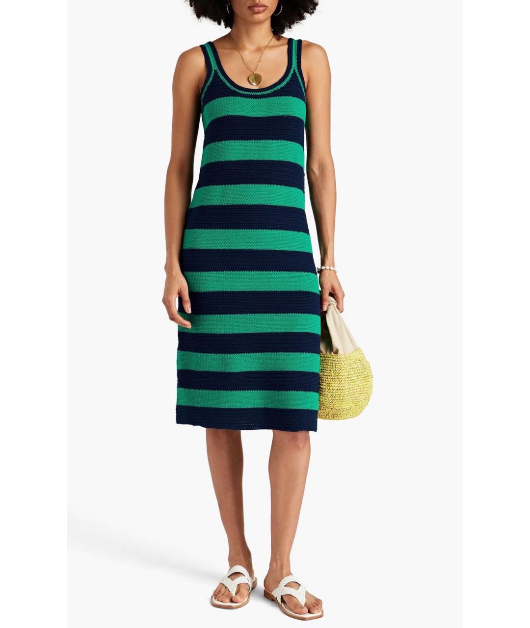 ZIMMERMANN Зеленые хлопковое коктейльное платье, фото 2