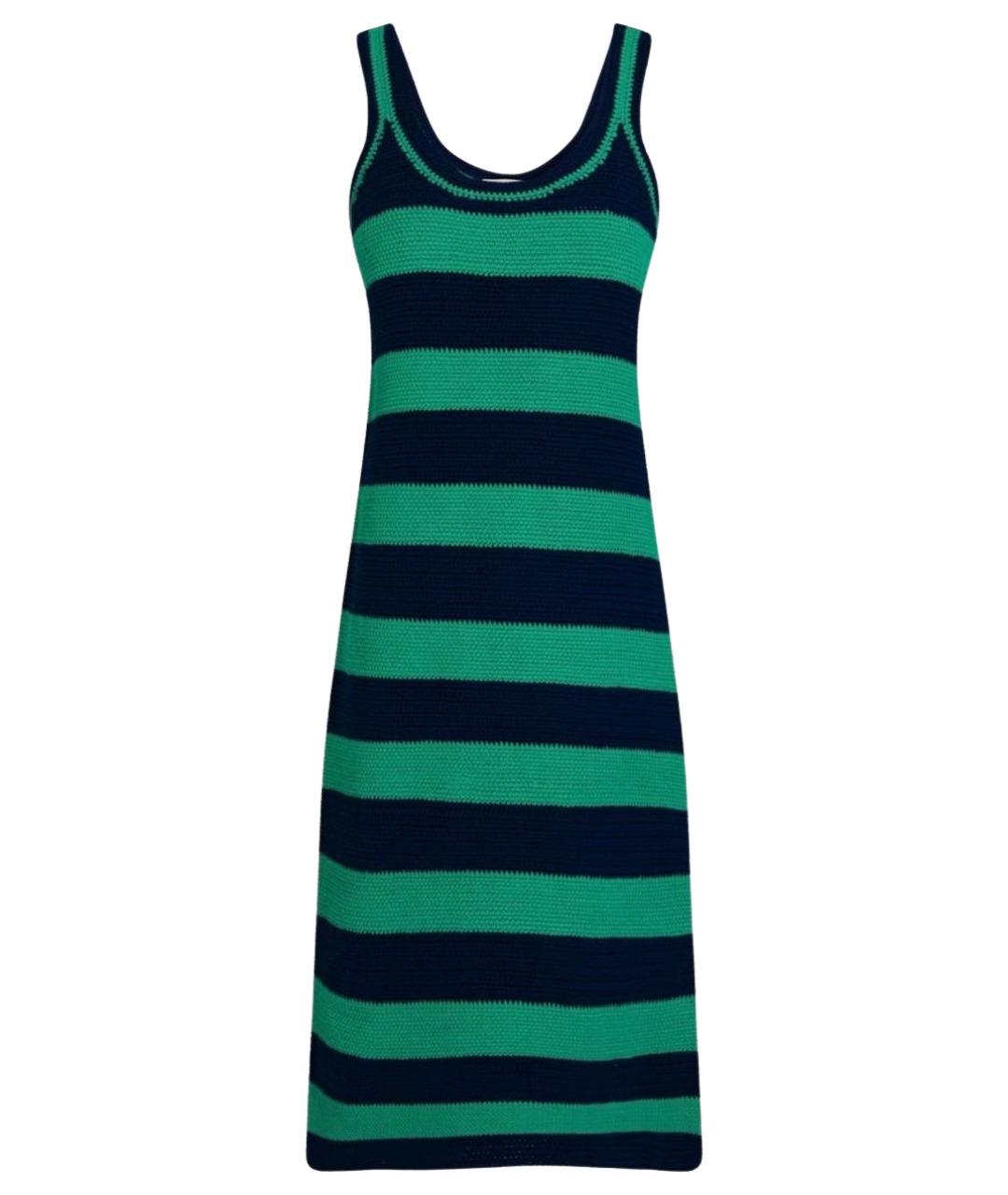 ZIMMERMANN Зеленые хлопковое коктейльное платье, фото 1