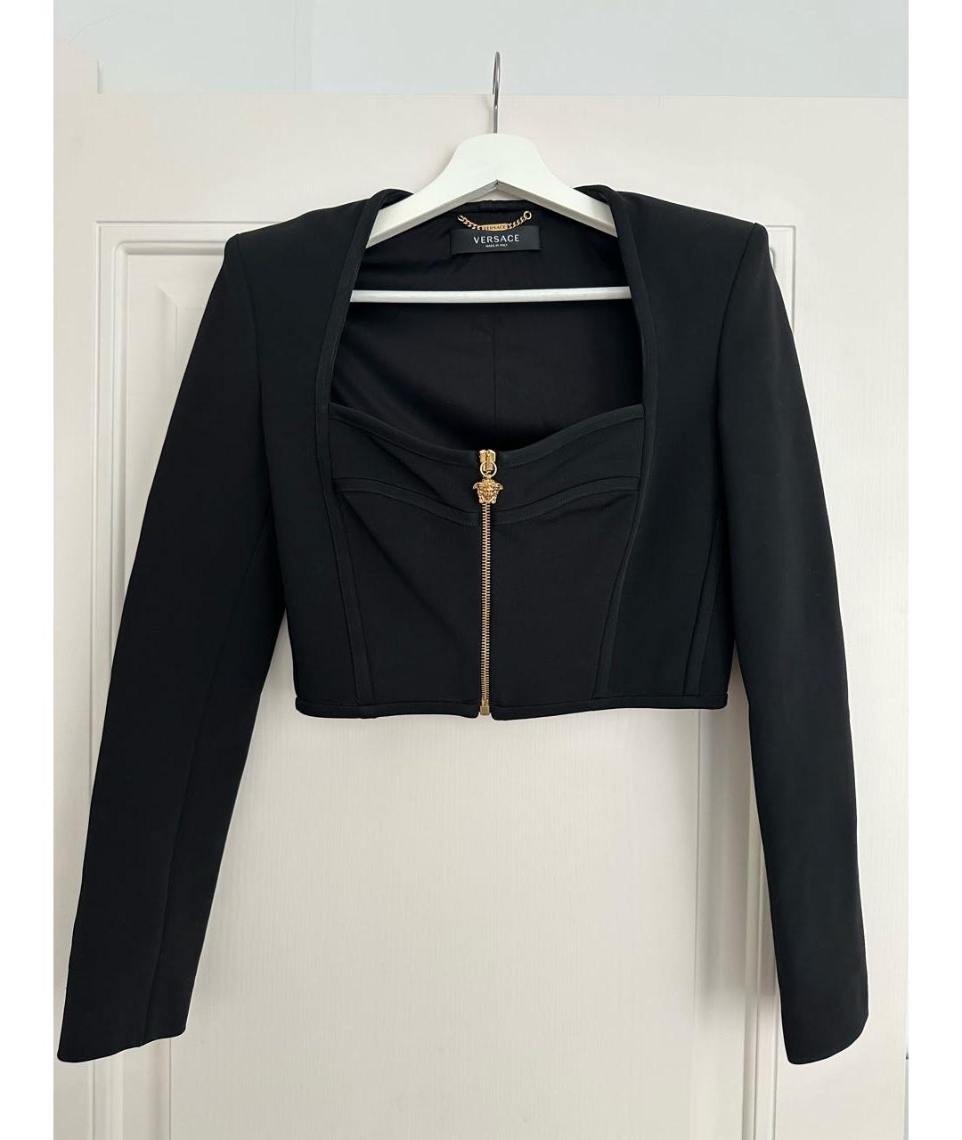 VERSACE Черный жакет/пиджак, фото 5
