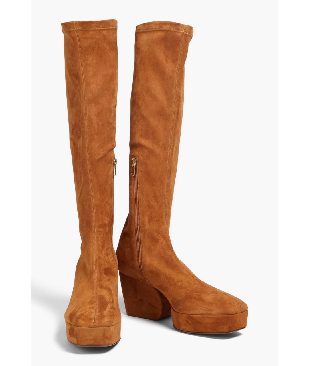 ZIMMERMANN Коричневые замшевые сапоги, фото 2