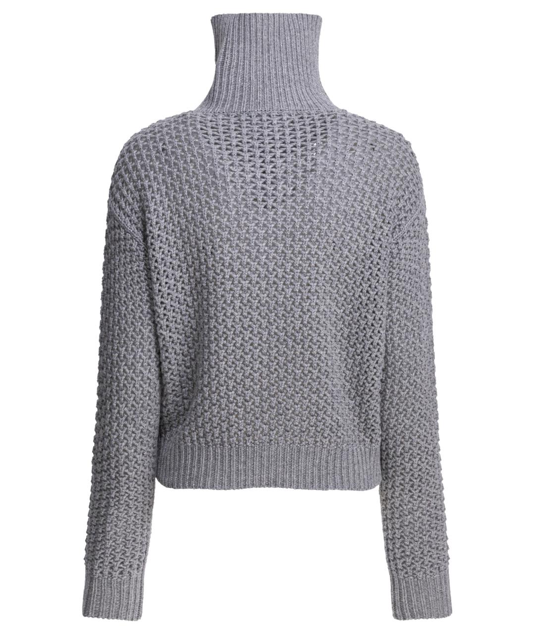 MAX MARA Серый шерстяной джемпер / свитер, фото 2