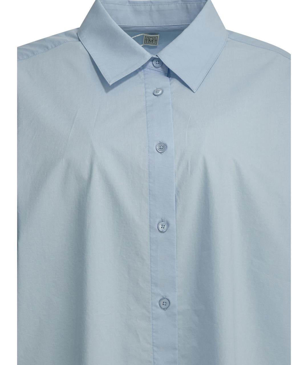 TOTEME Голубая хлопковая рубашка, фото 3