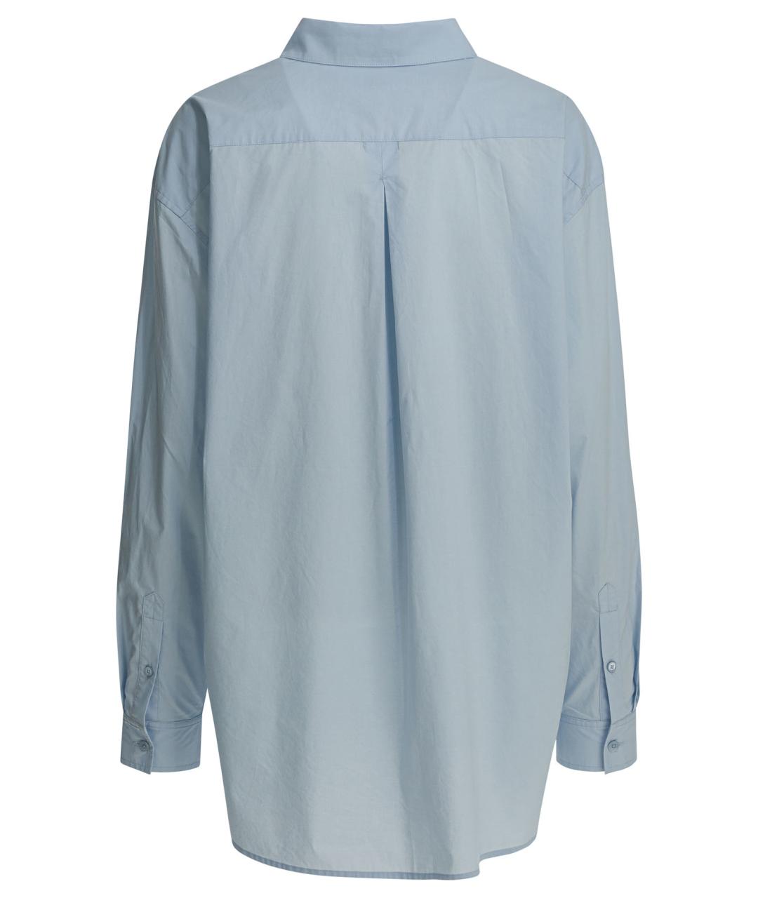 TOTEME Голубая хлопковая рубашка, фото 2