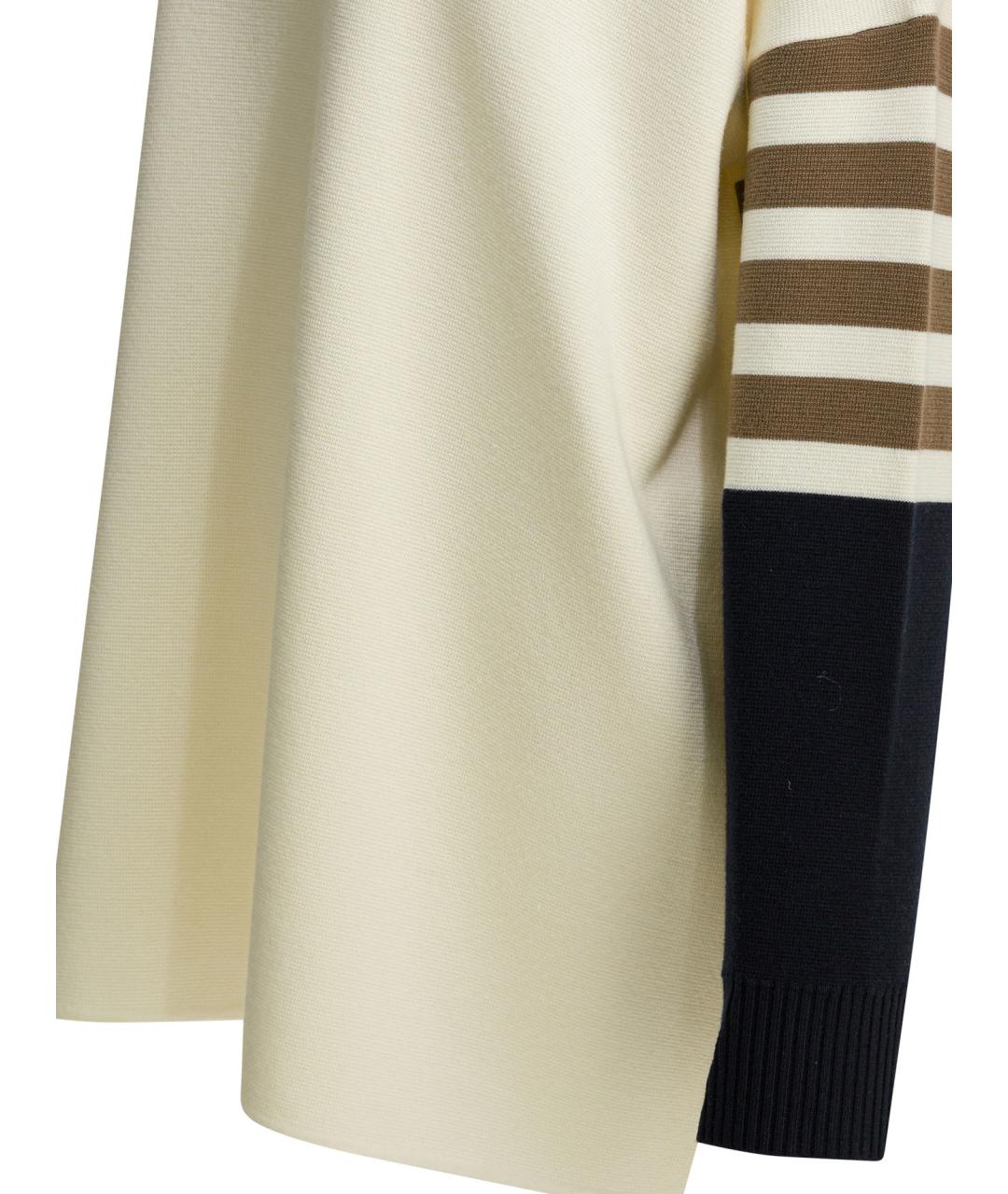 MAX MARA Бежевый шерстяной джемпер / свитер, фото 4