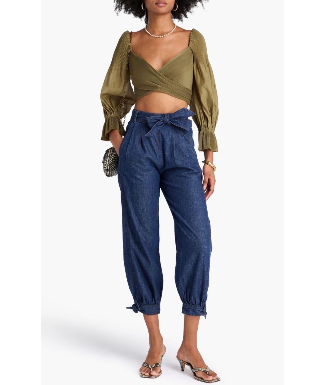 ZIMMERMANN Хаки полиэстеровая блузы, фото 4