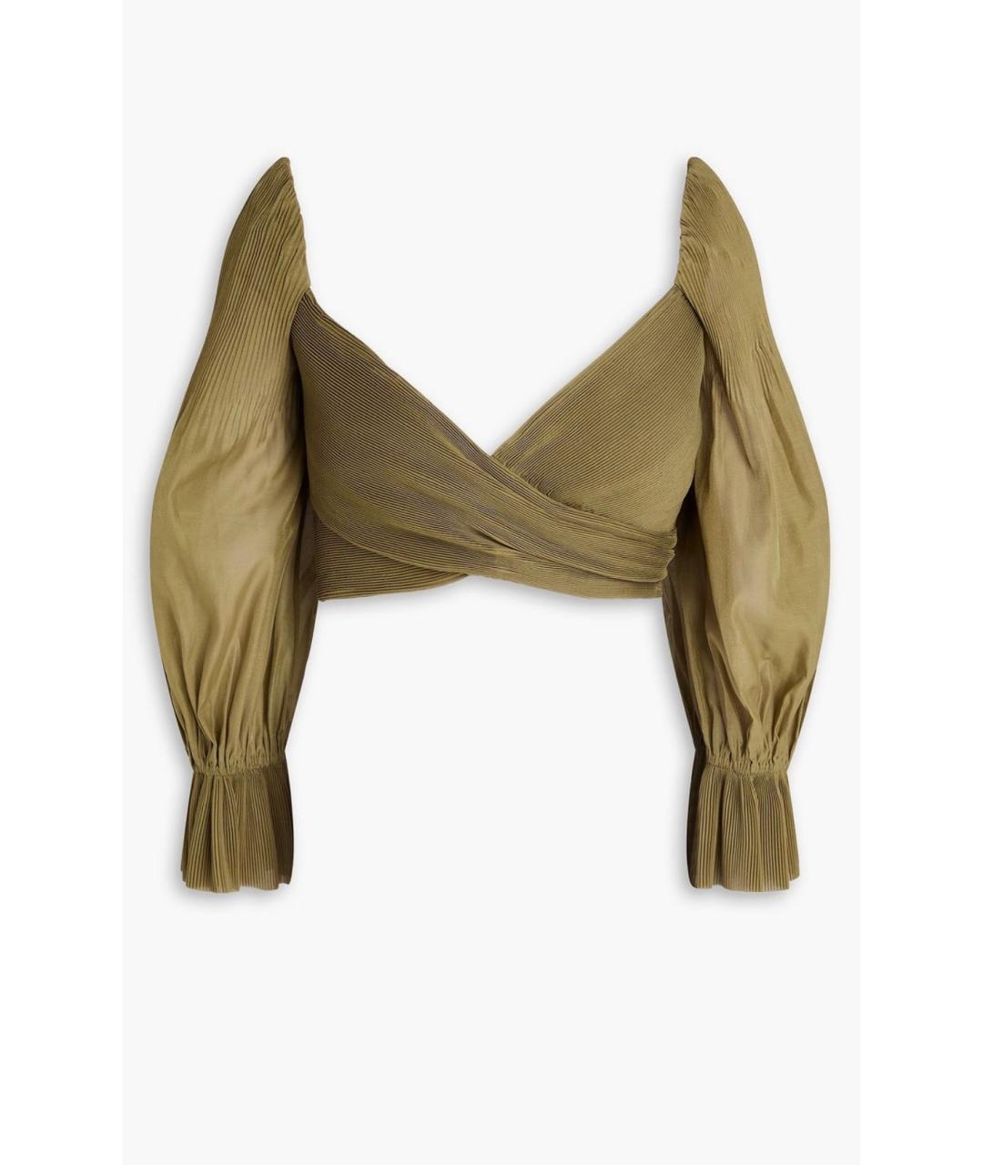ZIMMERMANN Хаки полиэстеровая блузы, фото 1