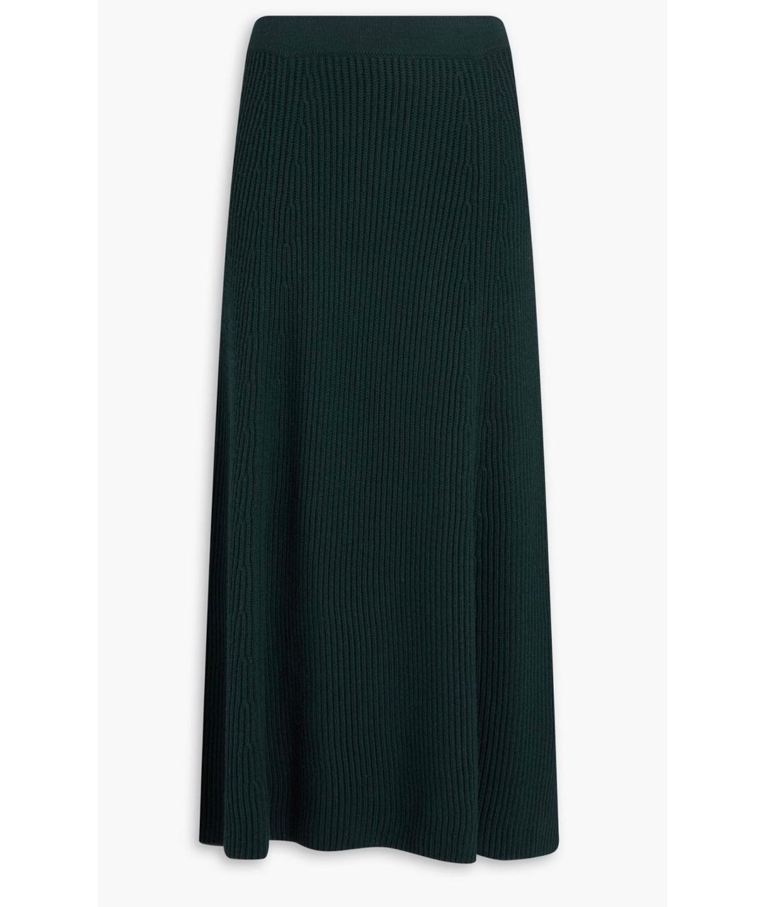 ZIMMERMANN Зеленая шерстяная юбка миди, фото 4