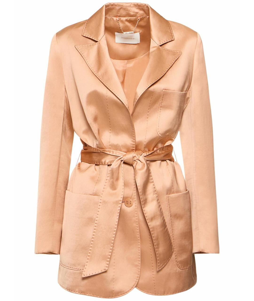 ZIMMERMANN Розовый вискозный жакет/пиджак, фото 5