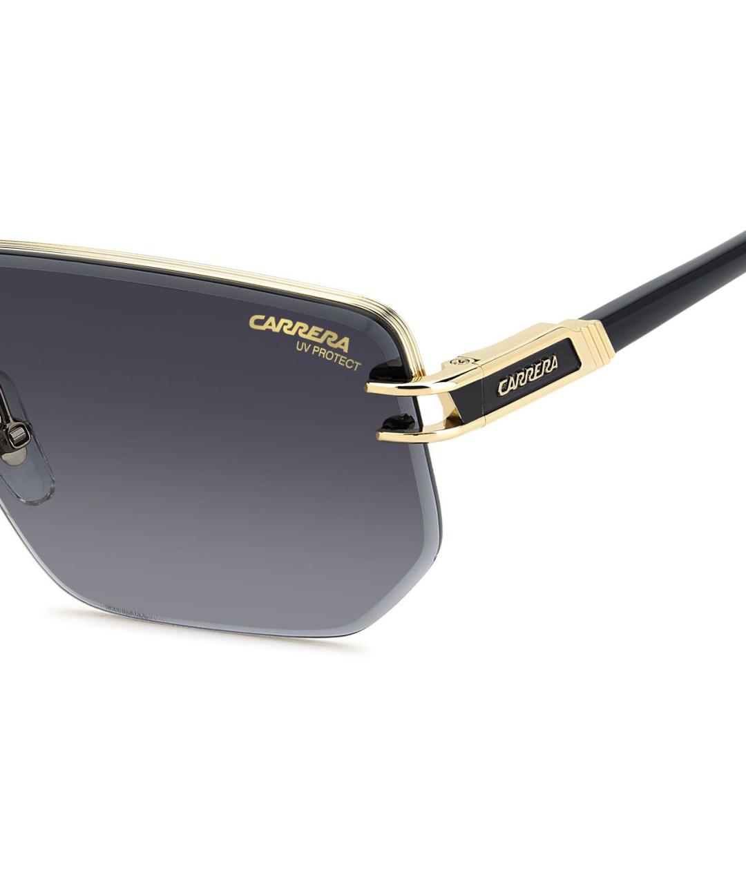 CARRERA Y CARRERA Золотые металлические солнцезащитные очки, фото 2