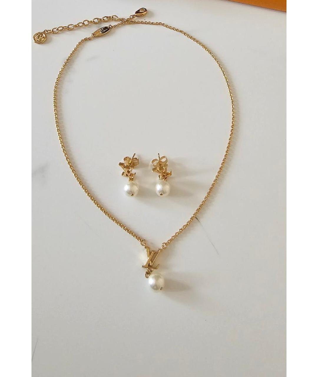 LOUIS VUITTON Золотой латунный комплект, фото 10