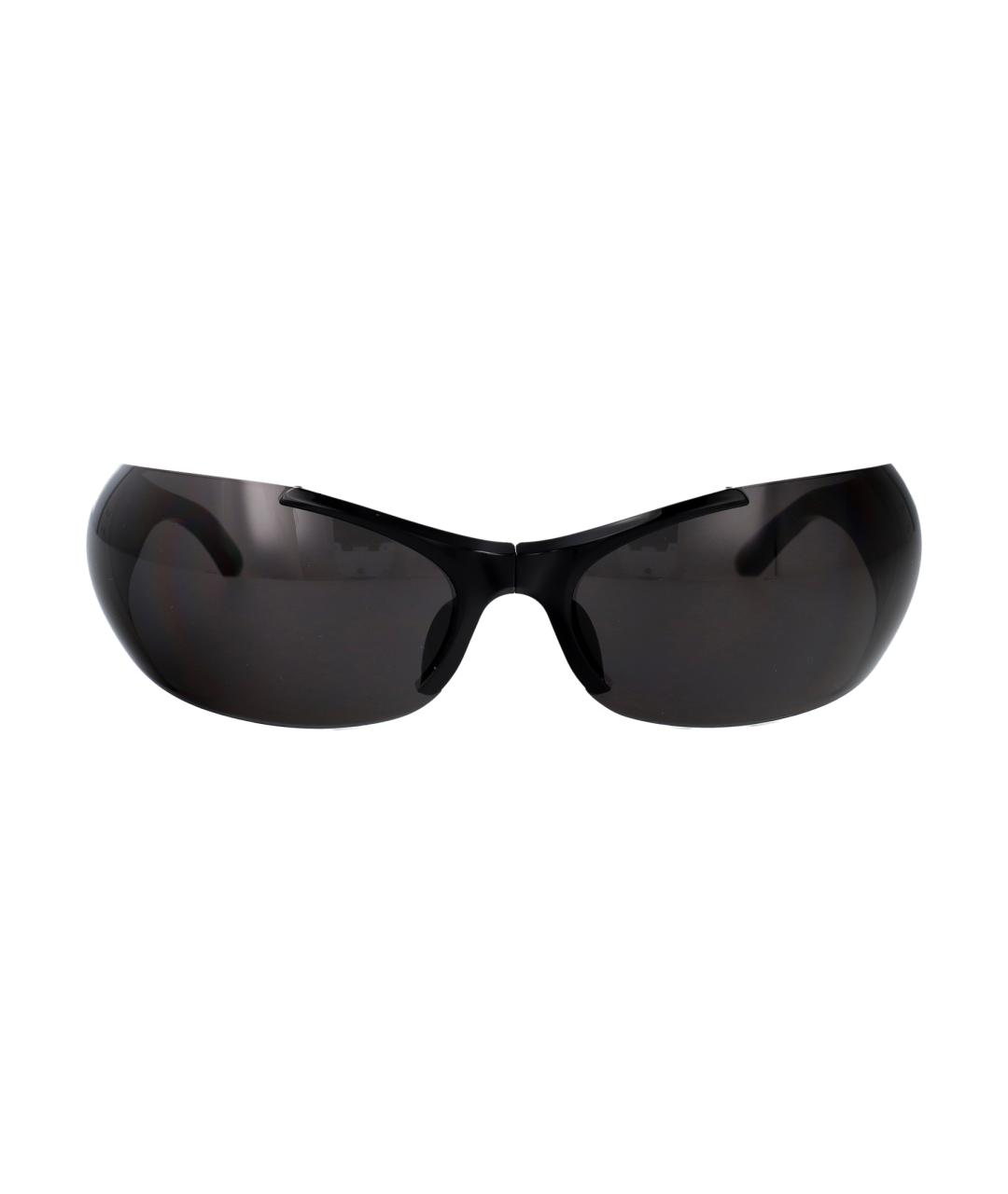 BALENCIAGA Черные пластиковые солнцезащитные очки, фото 2