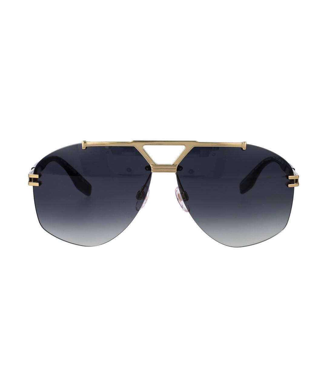 MARC JACOBS Золотые металлические солнцезащитные очки, фото 2