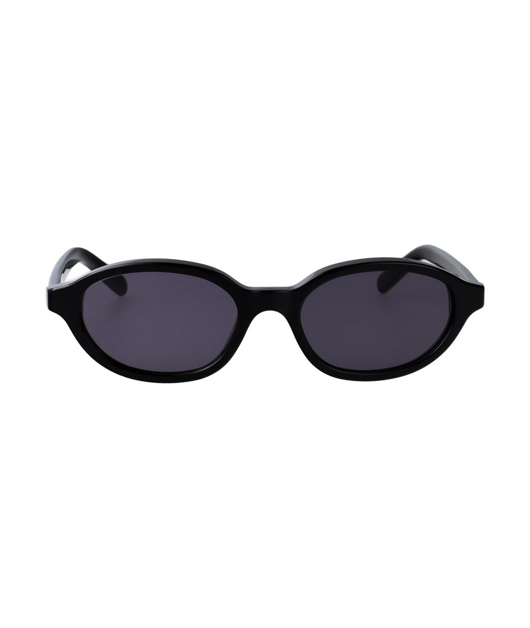 MAISON MARGIELA Черные пластиковые солнцезащитные очки, фото 2