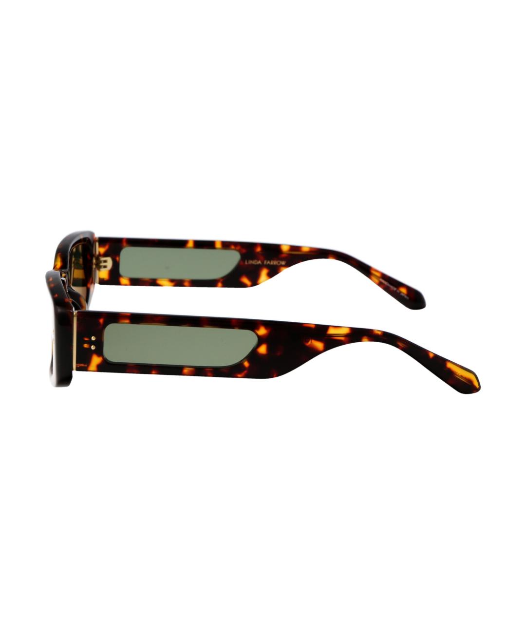 LINDA FARROW Мульти пластиковые солнцезащитные очки, фото 3