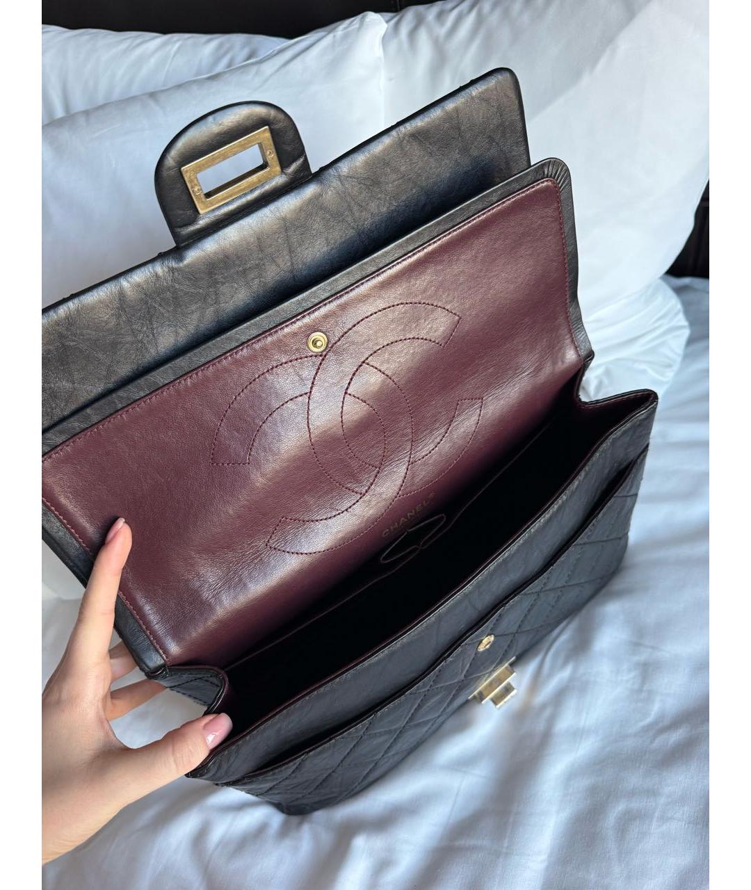 CHANEL Черная кожаная сумка через плечо, фото 7