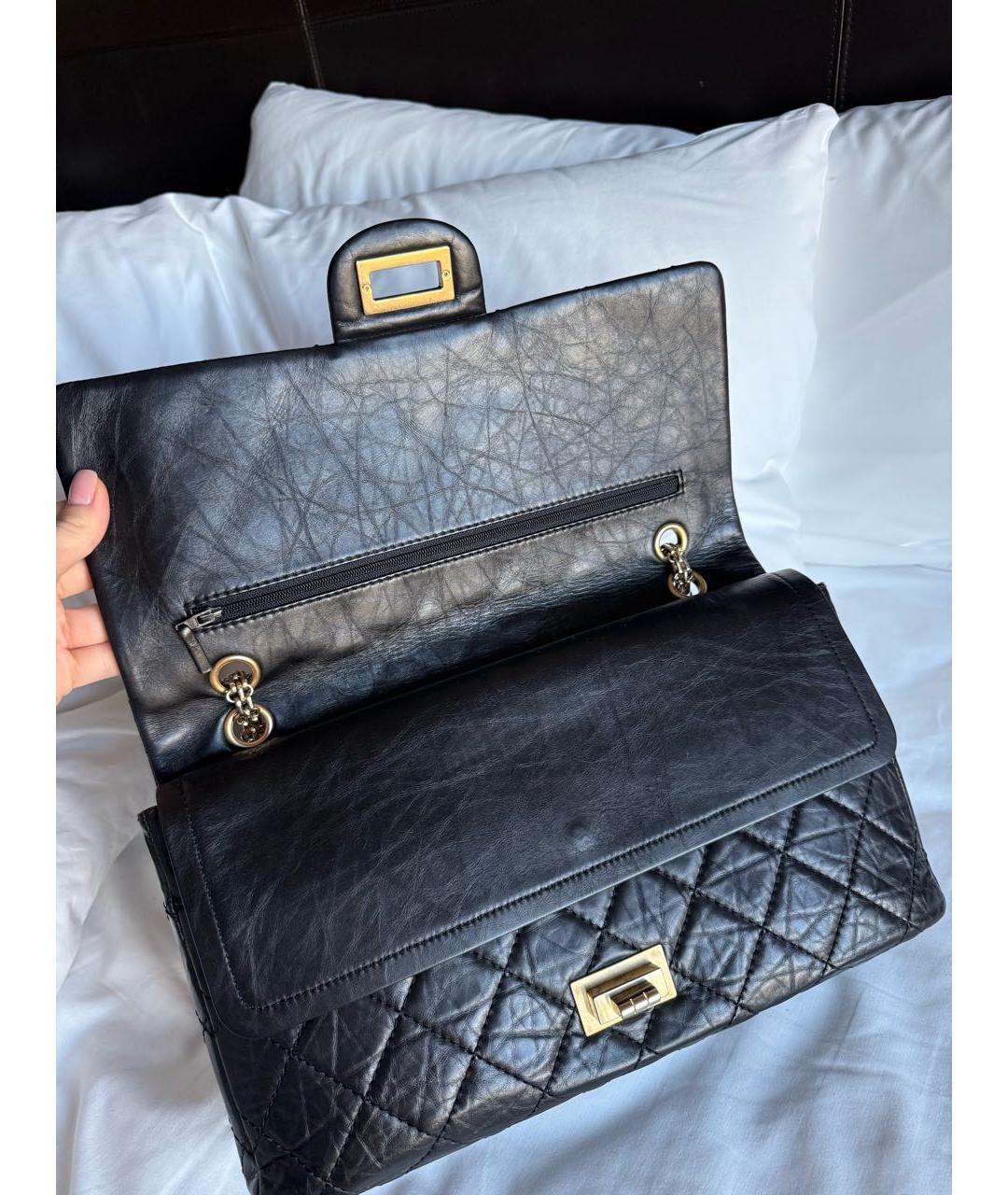 CHANEL Черная кожаная сумка через плечо, фото 6