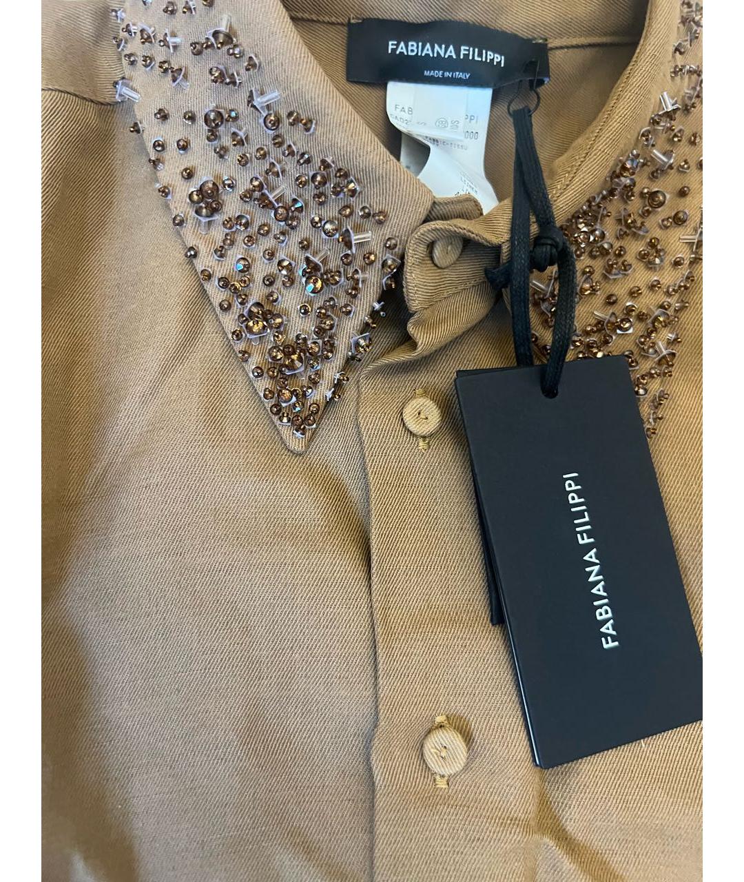 FABIANA FILIPPI Коричневый костюм с брюками, фото 5