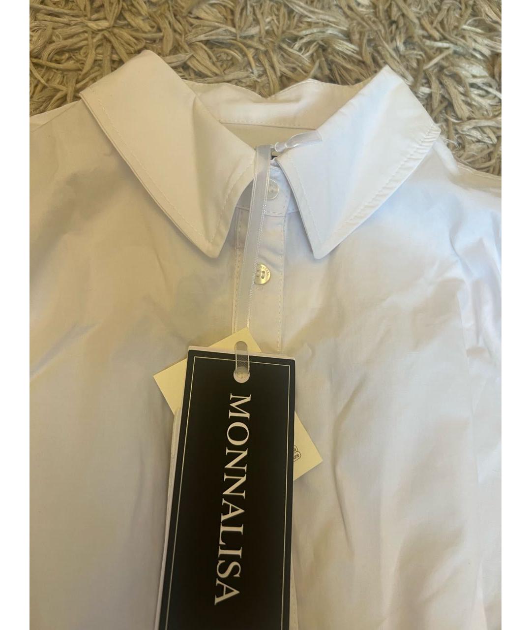 MONNALISA Белая хлопковая рубашка/блузка, фото 3