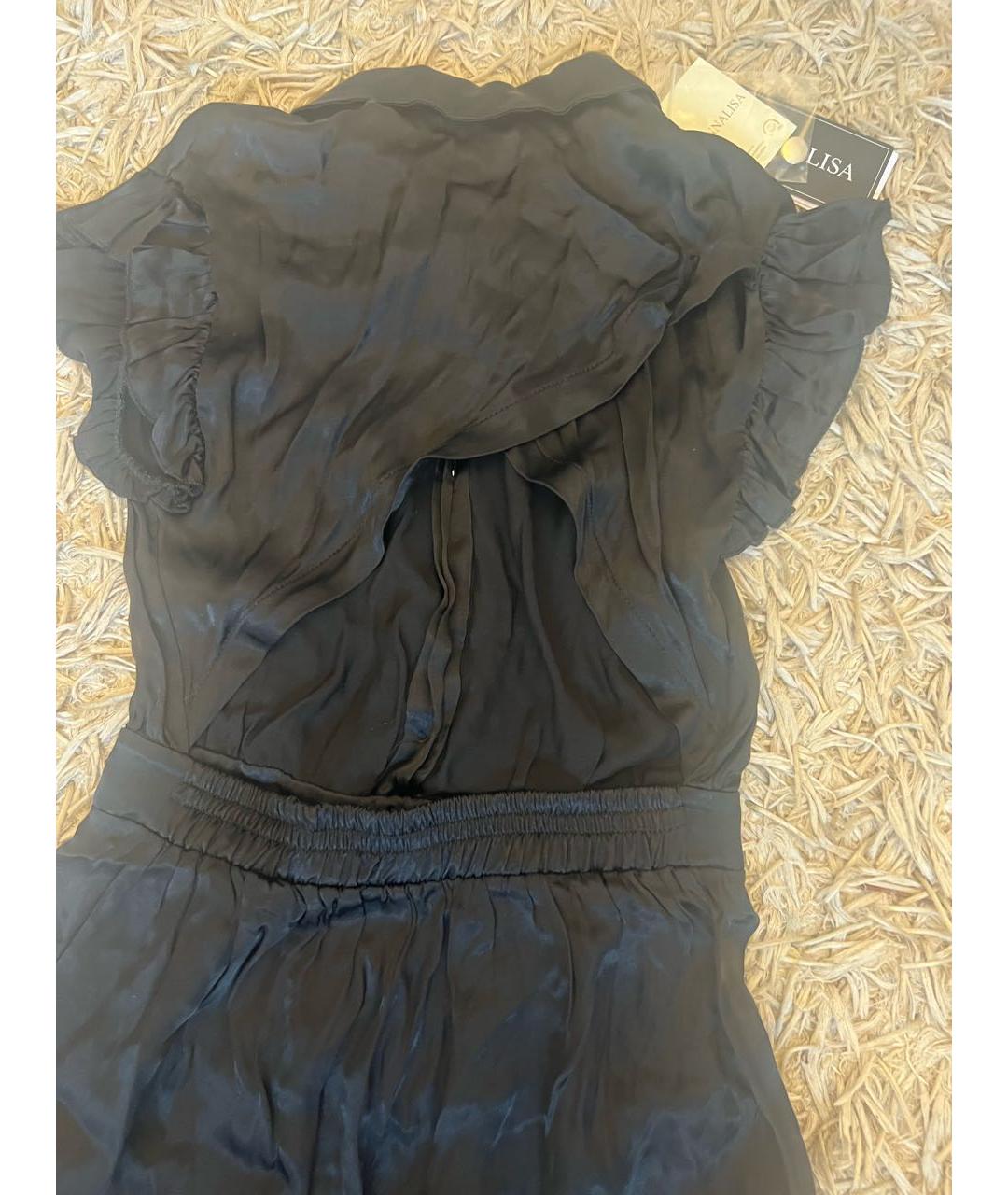 MONNALISA Черный вискозный комбинезон, фото 3