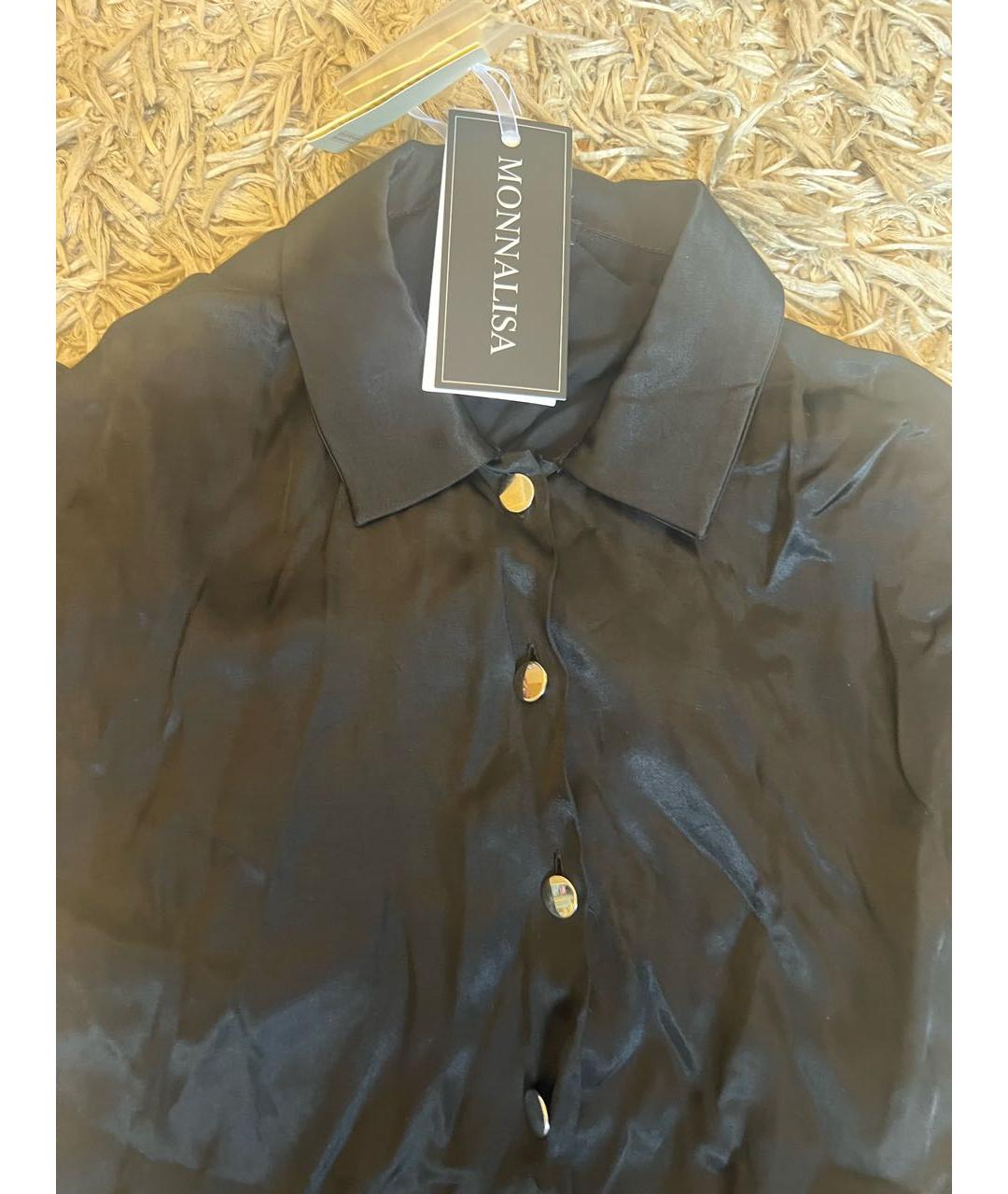 MONNALISA Черный вискозный комбинезон, фото 7