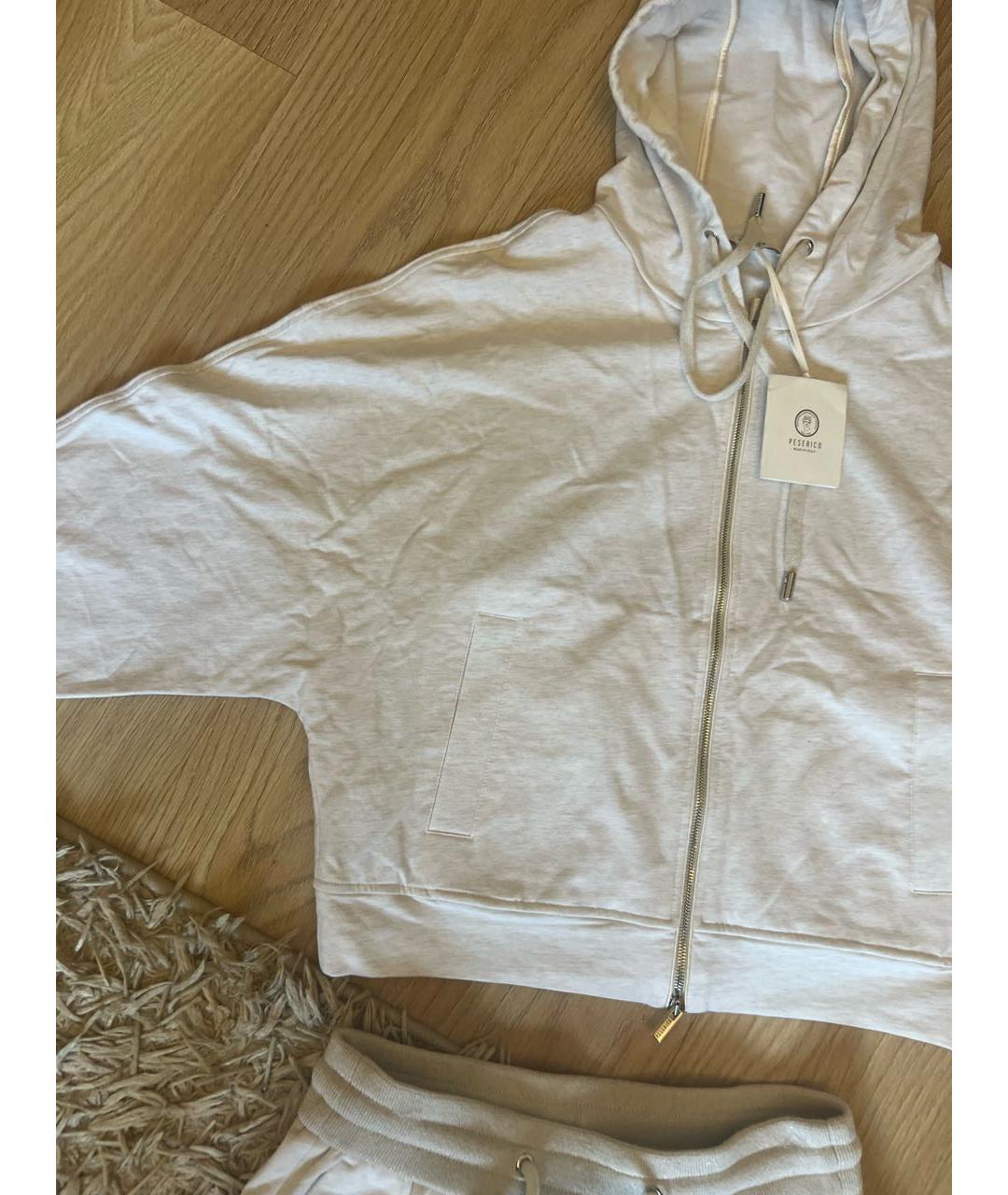 PESERICO Серый хлопковый костюм с брюками, фото 5