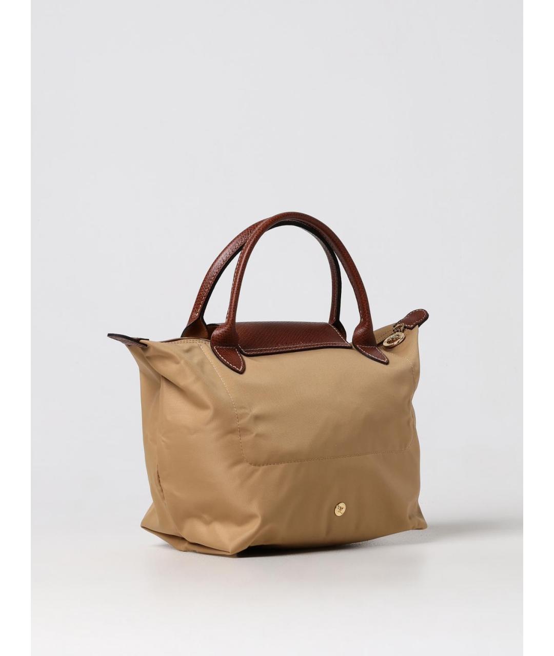 LONGCHAMP Бежевая синтетическая сумка тоут, фото 2