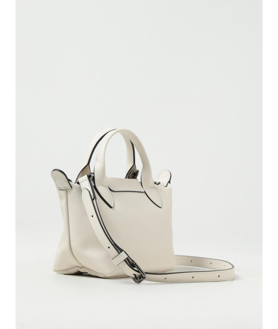 LONGCHAMP Бежевая кожаная сумка тоут, фото 2